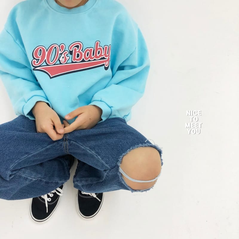 Nice To Meet You - Korean Children Fashion - #childofig - 90 Baby Sweatshirt - 3