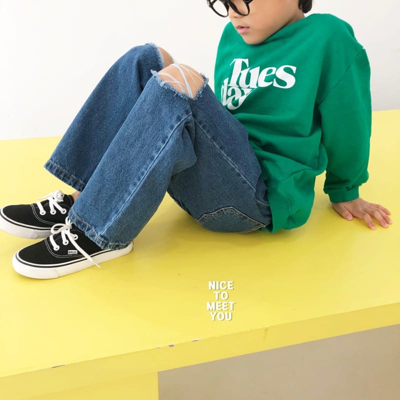 Nice To Meet You - Korean Children Fashion - #childrensboutique - Tuseday Sweatshirt