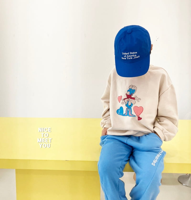 Nice To Meet You - Korean Children Fashion - #childrensboutique - Rabbit Heart Sweatshirt - 12