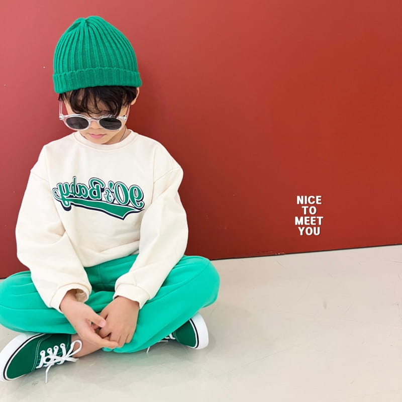 Nice To Meet You - Korean Children Fashion - #childofig - 90 Baby Sweatshirt - 4