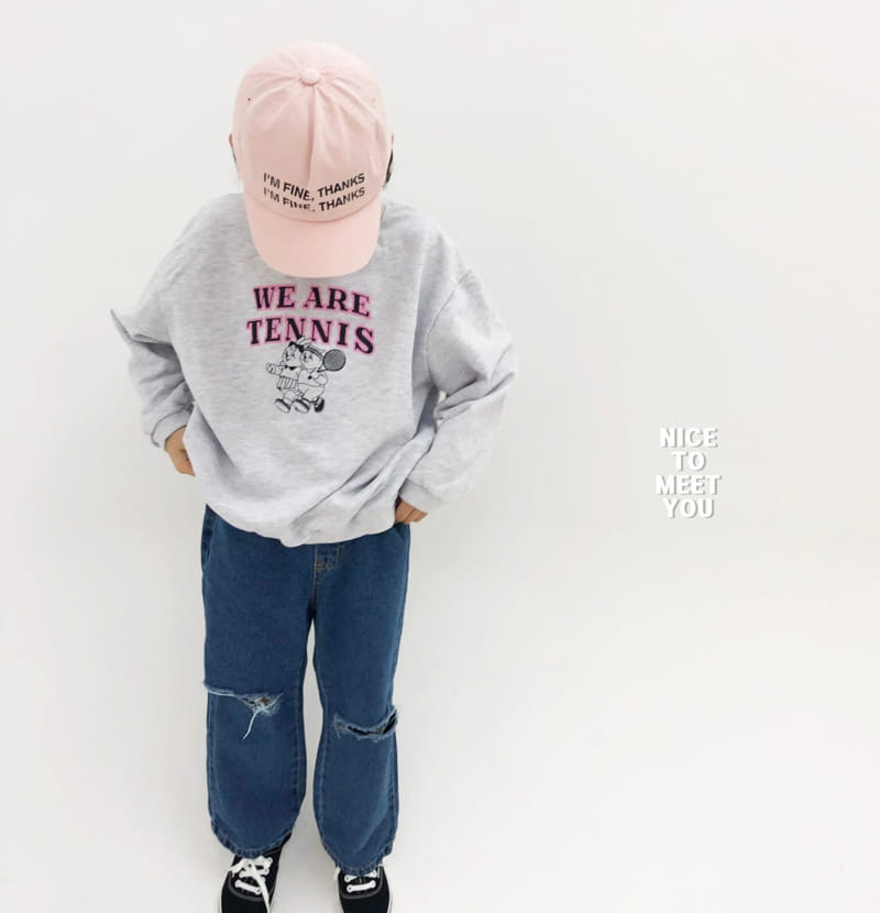 Nice To Meet You - Korean Children Fashion - #designkidswear - Tennis Sweatshirt - 9