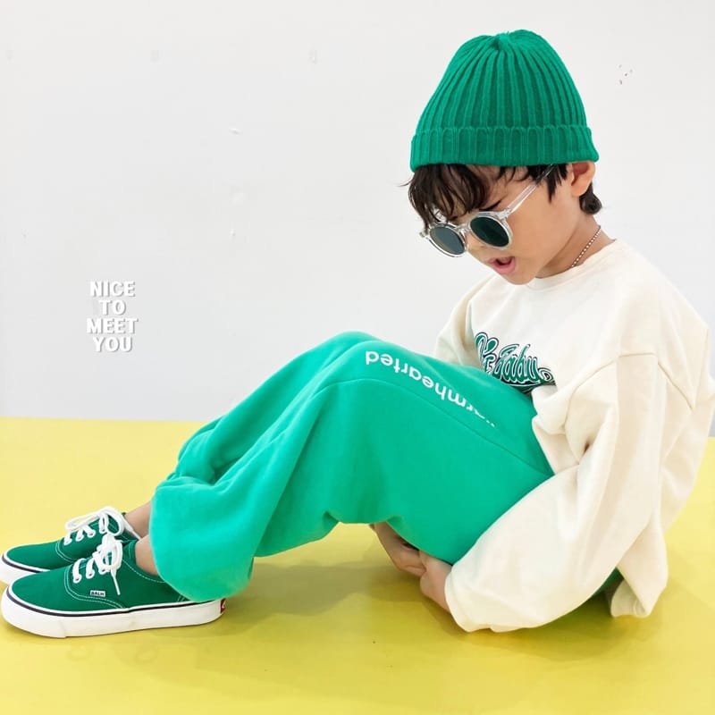 Nice To Meet You - Korean Children Fashion - #discoveringself - 90 Baby Sweatshirt - 6