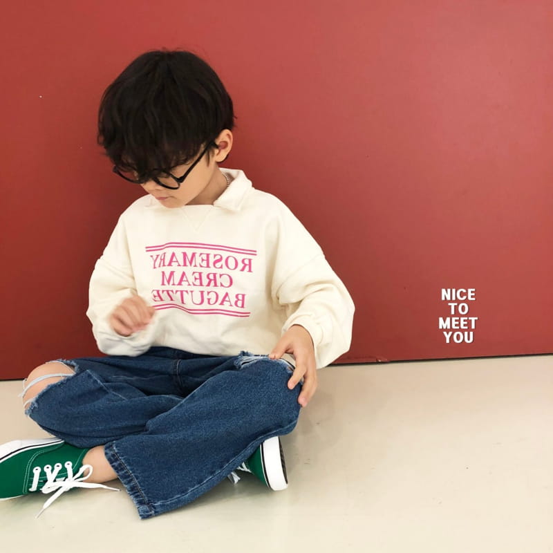 Nice To Meet You - Korean Children Fashion - #designkidswear - Triangle Sweatshirt - 4
