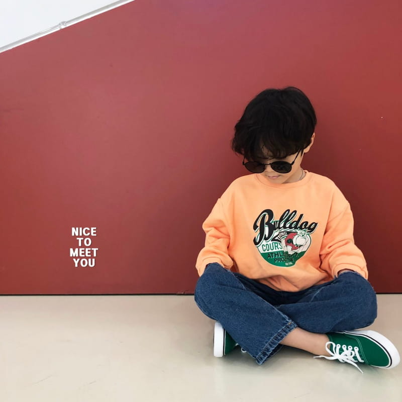 Nice To Meet You - Korean Children Fashion - #fashionkids - Bull Dog Sweatshirt - 3
