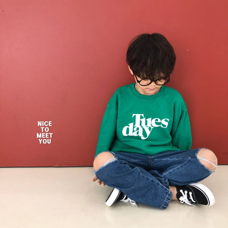 Nice To Meet You - Korean Children Fashion - #kidsshorts - Tuseday Sweatshirt - 5