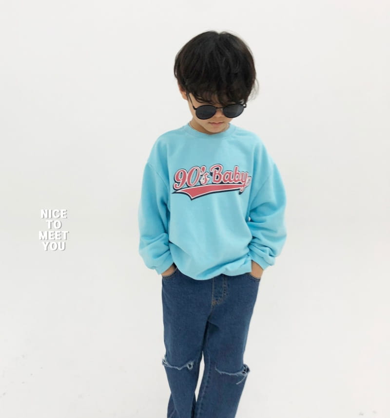 Nice To Meet You - Korean Children Fashion - #kidsshorts - 90 Baby Sweatshirt - 8