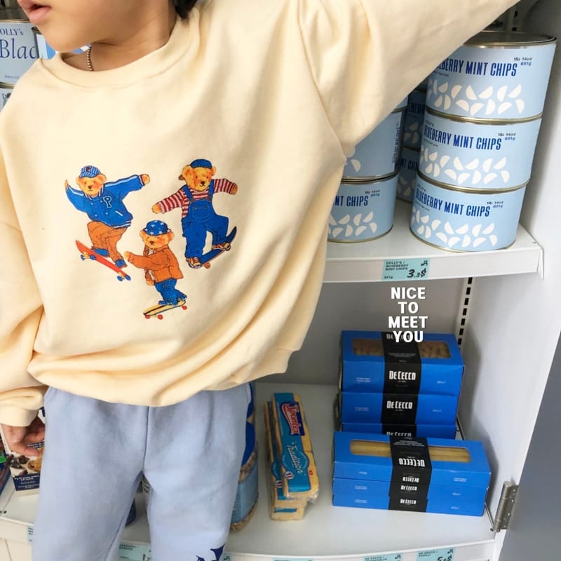 Nice To Meet You - Korean Children Fashion - #kidsstore - Skate Board Sweatshirt - 8