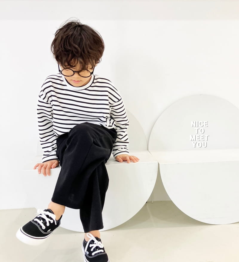 Nice To Meet You - Korean Children Fashion - #kidsstore - Kind Stripes Tee - 3