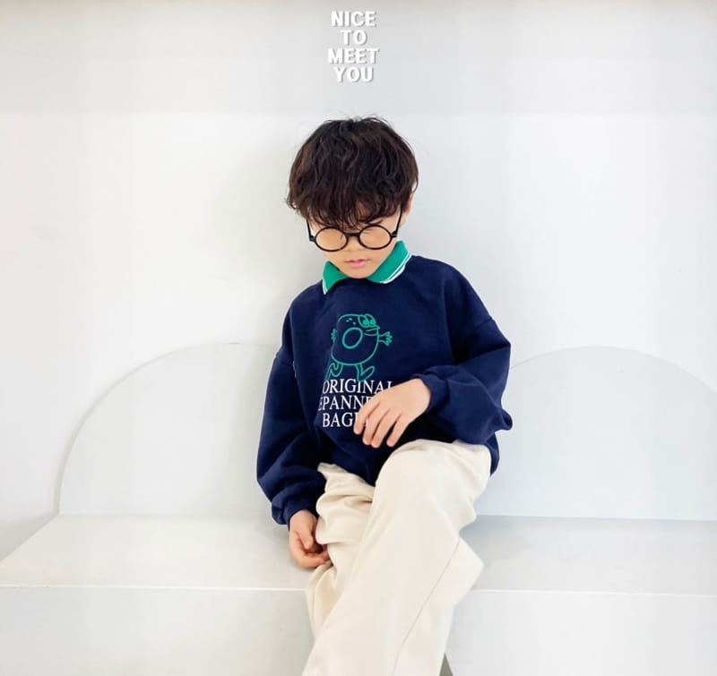 Nice To Meet You - Korean Children Fashion - #kidsstore - Bagle Sweatshirt - 12