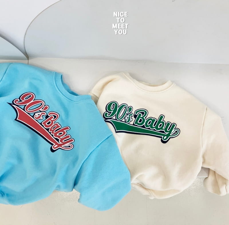 Nice To Meet You - Korean Children Fashion - #kidsstore - 90 Baby Sweatshirt - 9