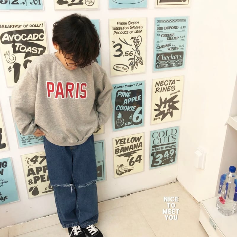 Nice To Meet You - Korean Children Fashion - #kidzfashiontrend - Paris Sweatshirt - 10