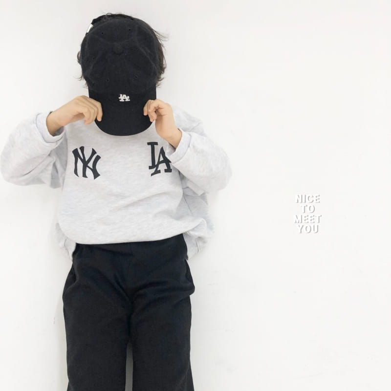 Nice To Meet You - Korean Children Fashion - #kidzfashiontrend - LA Sweatshirt - 8