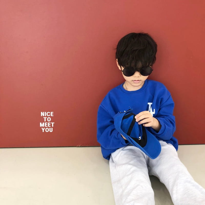 Nice To Meet You - Korean Children Fashion - #magicofchildhood - LA Sweatshirt - 11
