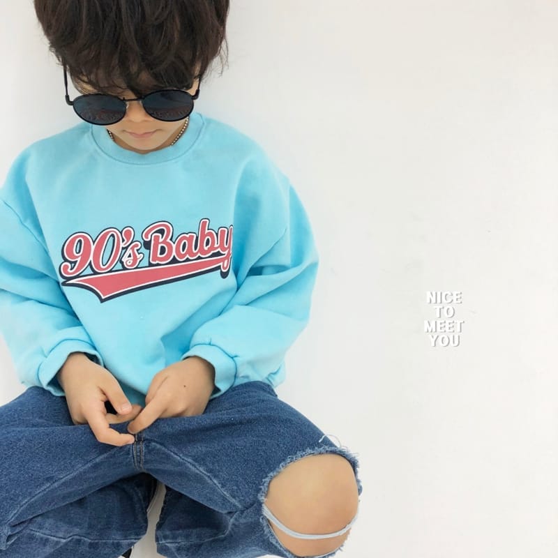 Nice To Meet You - Korean Children Fashion - #stylishchildhood - 90 Baby Sweatshirt - 2