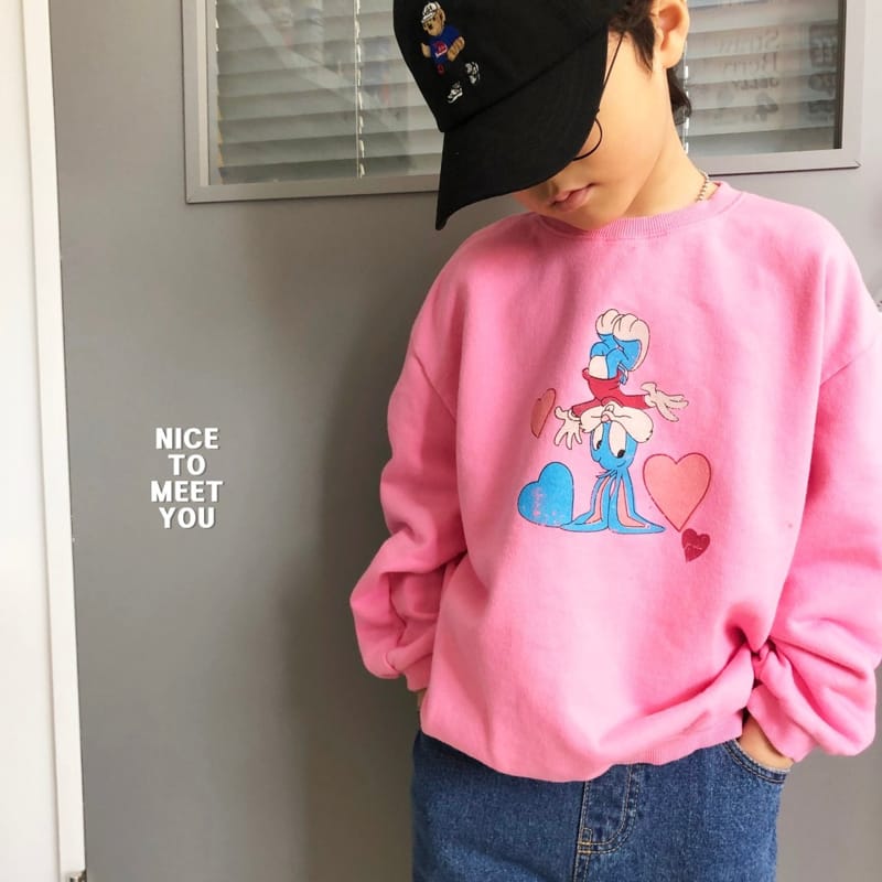 Nice To Meet You - Korean Children Fashion - #todddlerfashion - Rabbit Heart Sweatshirt - 8