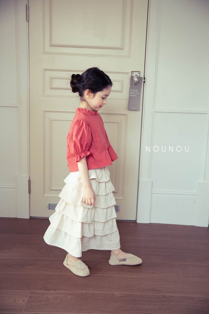 Nounou - Korean Children Fashion - #kidsshorts - Strawberry Blouse - 10
