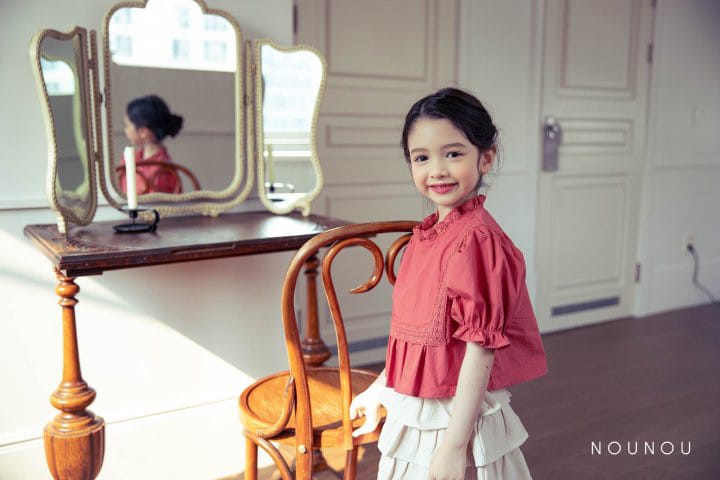 Nounou - Korean Children Fashion - #prettylittlegirls - Strawberry Blouse - 3