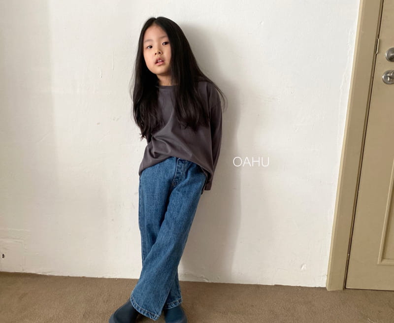 O'ahu - Korean Children Fashion - #kidsstore - Ueban Wide Jeans - 4
