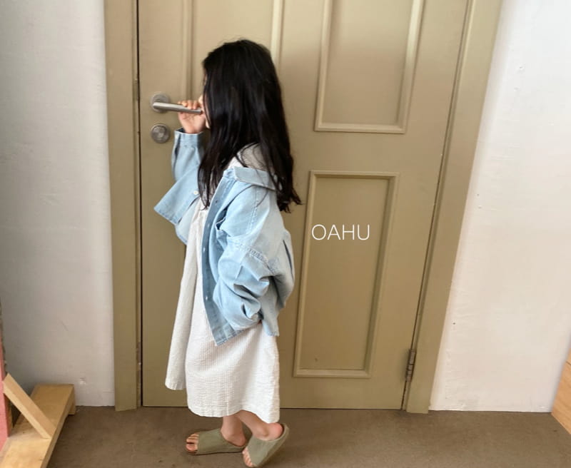 O'ahu - Korean Children Fashion - #kidzfashiontrend - Off Denim Shirt - 2