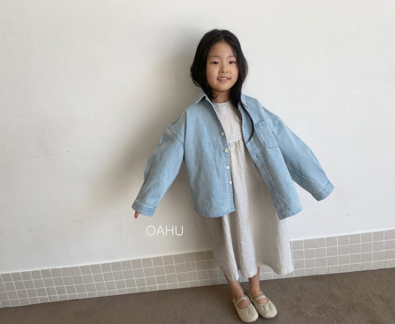 O'ahu - Korean Children Fashion - #magicofchildhood - Off Denim Shirt - 5