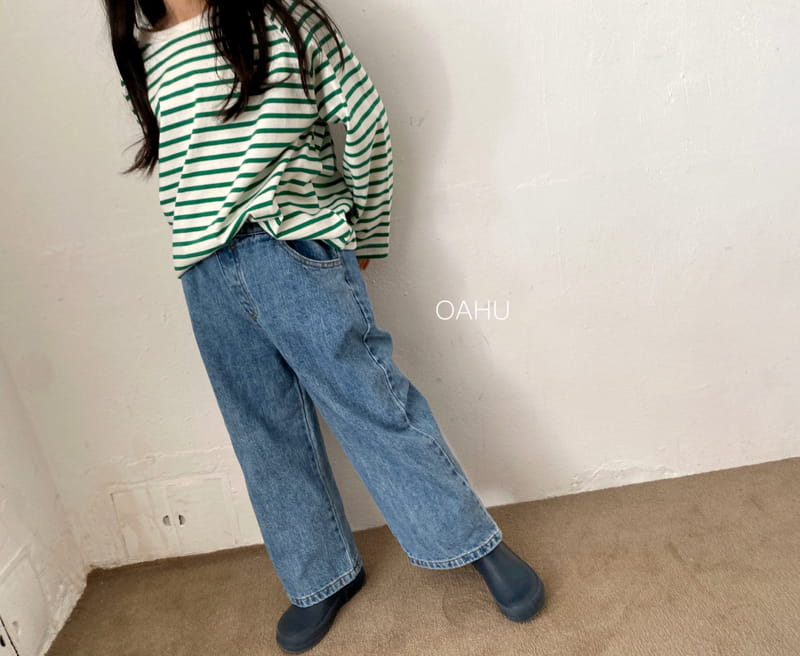O'ahu - Korean Children Fashion - #todddlerfashion - Ueban Wide Jeans - 10