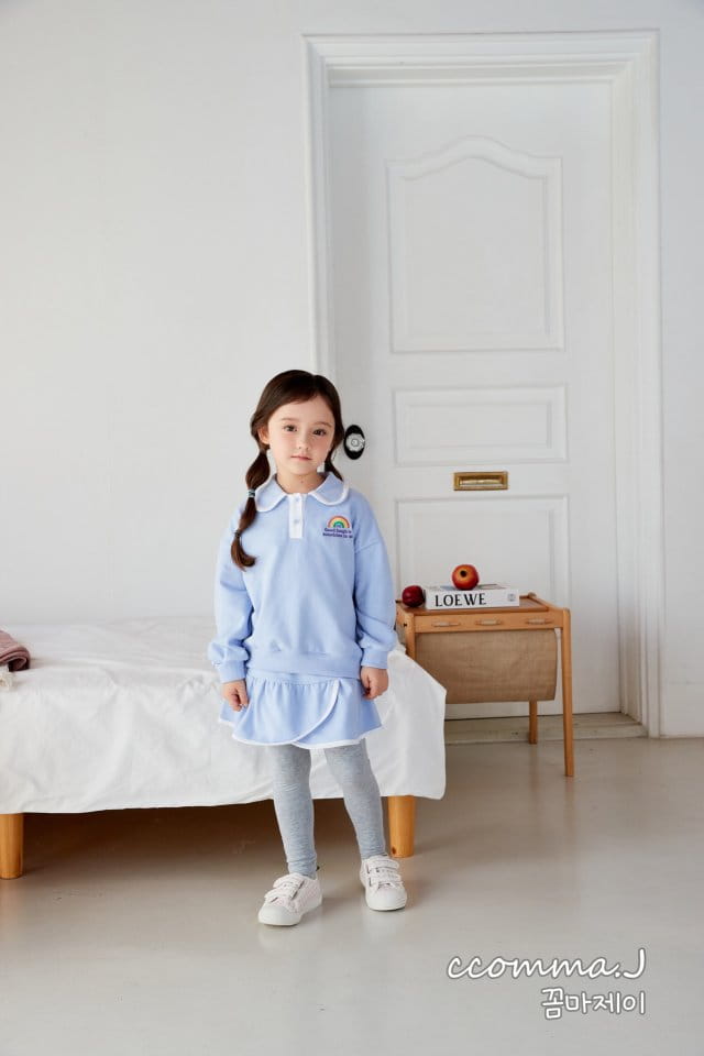 Oda - Korean Children Fashion - #childofig - Line Skirt Leggings - 7