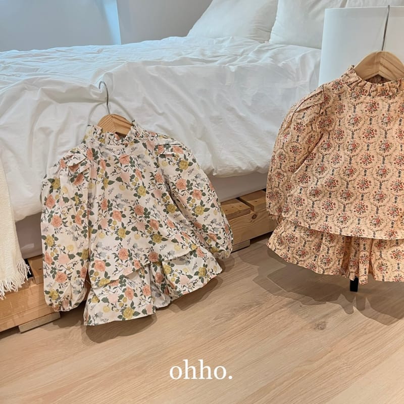 Ohho - Korean Children Fashion - #stylishchildhood - Floral Blouse - 3