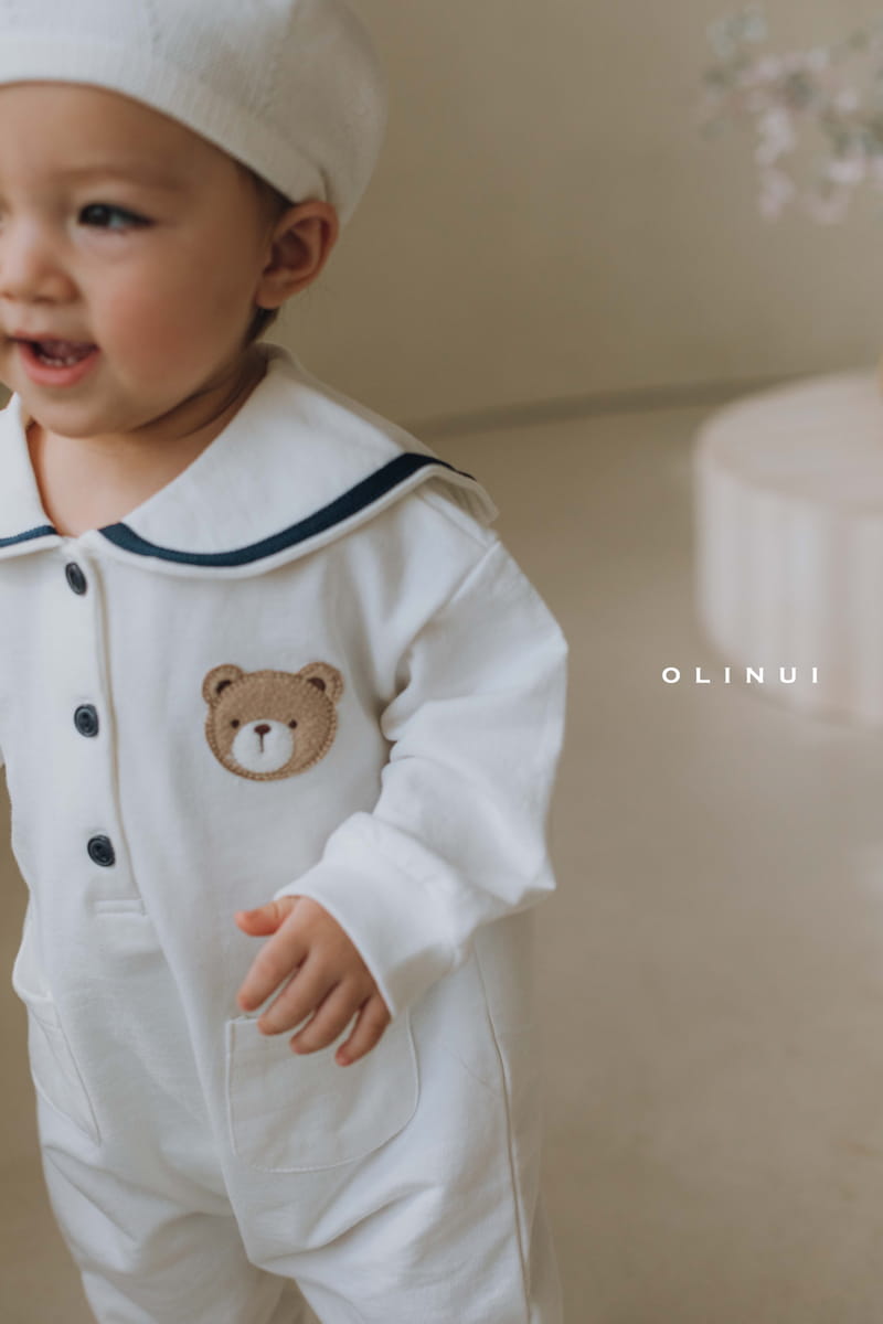 Olinui - Korean Children Fashion - #childofig - Sailor Collar Jumpsuit - 5