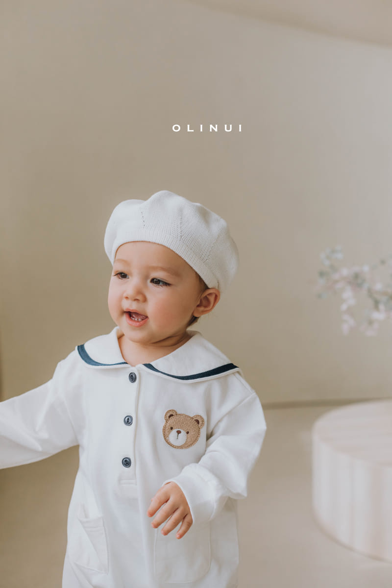 Olinui - Korean Children Fashion - #childrensboutique - Sailor Collar Jumpsuit - 6
