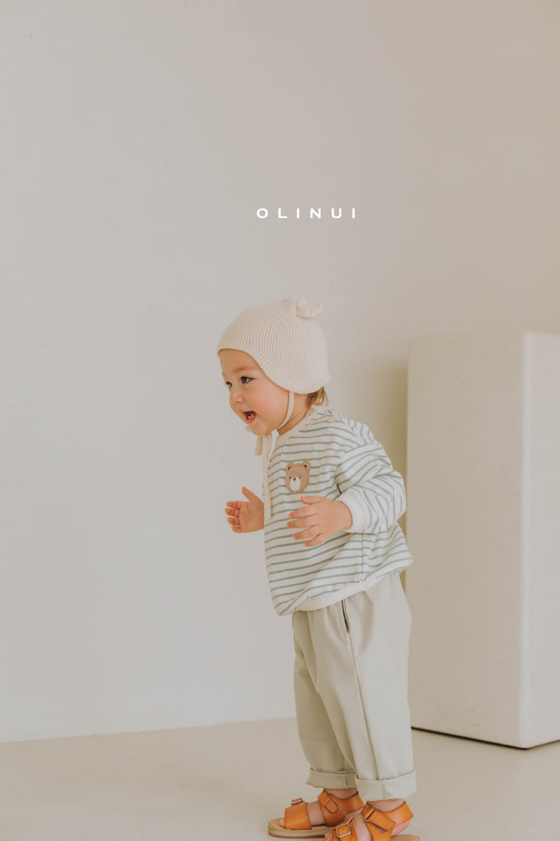Olinui - Korean Children Fashion - #designkidswear - Magic Bear Stripes Tee - 9