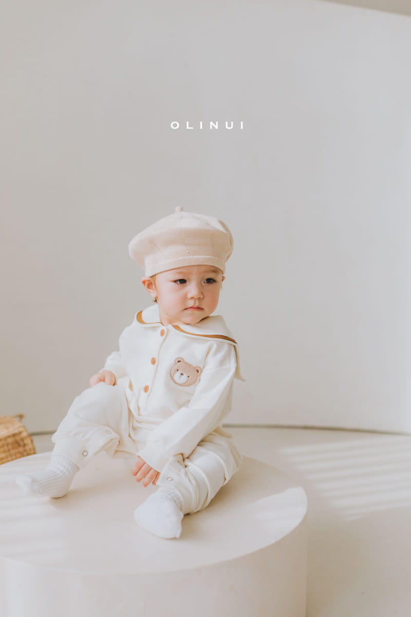 Olinui - Korean Children Fashion - #fashionkids - Sailor Collar Jumpsuit - 9