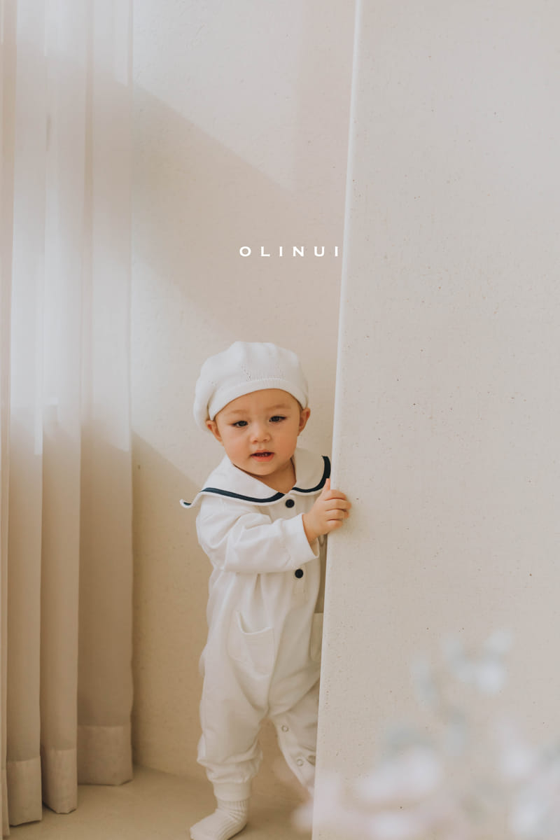Olinui - Korean Children Fashion - #prettylittlegirls - Sailor Collar Jumpsuit