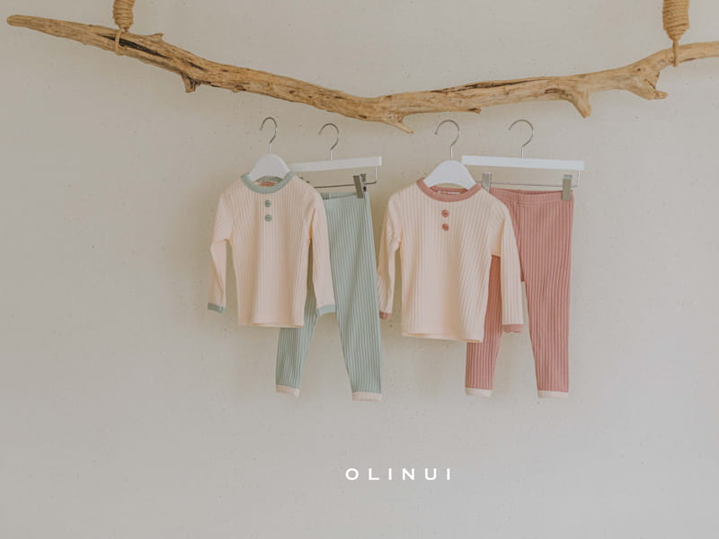 Olinui - Korean Children Fashion - #toddlerclothing - Modal Rib Easywear - 2