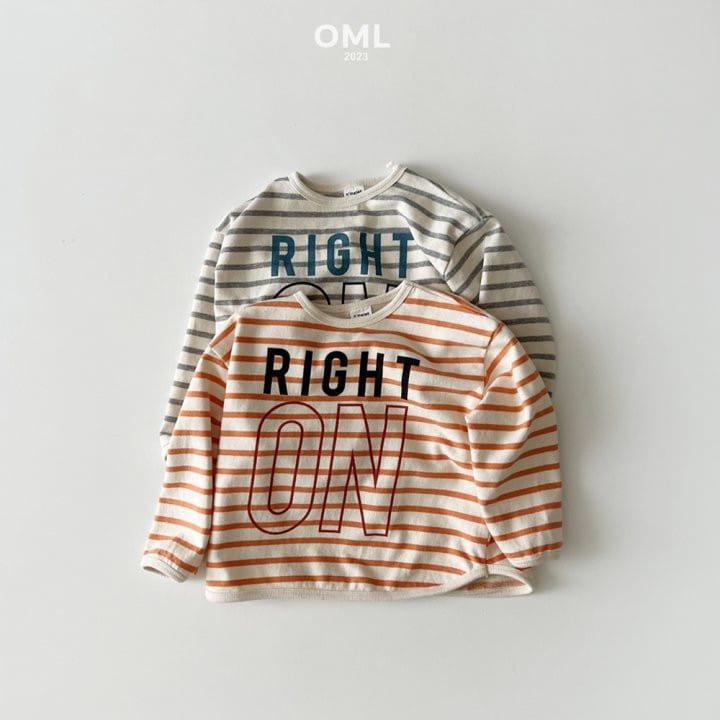 Omelet - Korean Children Fashion - #kidsshorts - Baro Stripes Tee - 9