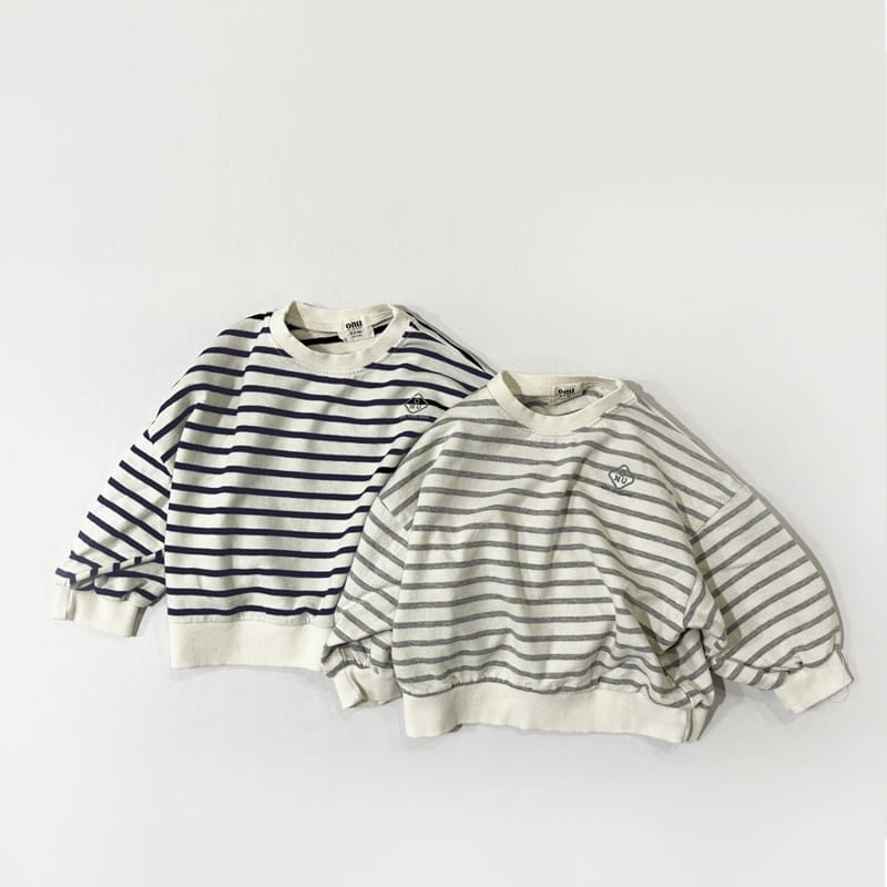 Onu - Korean Children Fashion - #Kfashion4kids - Stripes Sweatshirt