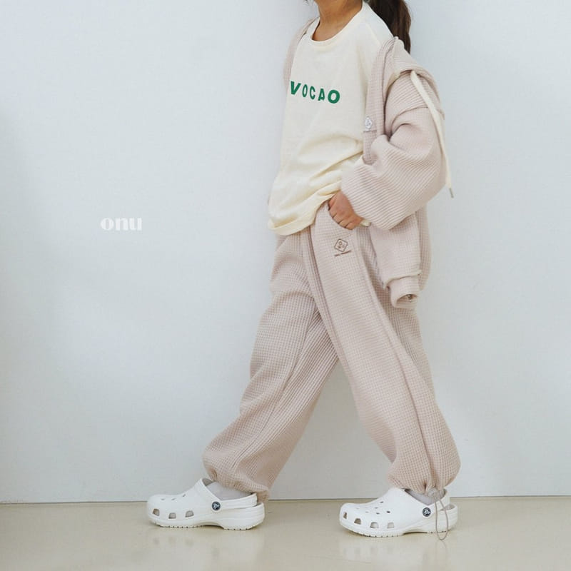 Onu - Korean Children Fashion - #childofig - Waffle Hoody Zip-up - 11