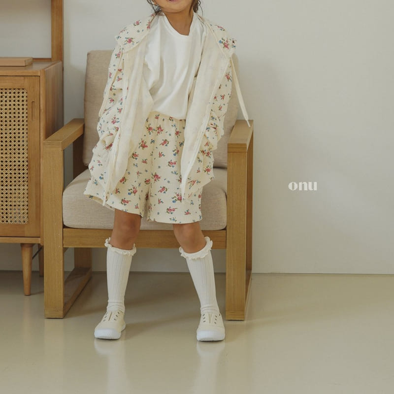 Onu - Korean Children Fashion - #kidsstore - Flower Shorts - 4