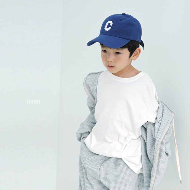 Onu - Korean Children Fashion - #kidzfashiontrend - Waffle Hoody Zip-up - 2