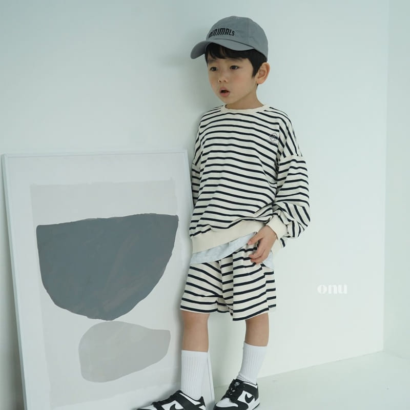 Onu - Korean Children Fashion - #littlefashionista - Stripes Sweatshirt - 2