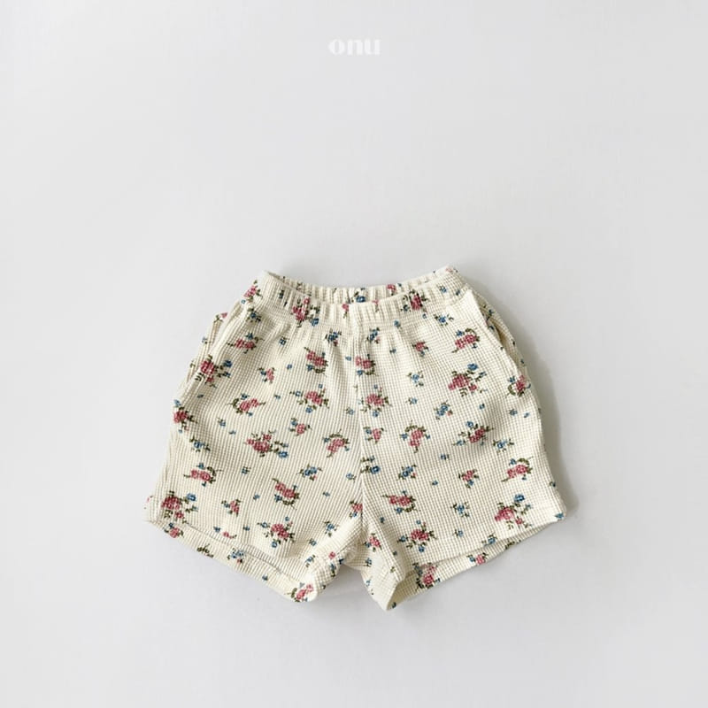 Onu - Korean Children Fashion - #magicofchildhood - Flower Shorts - 7