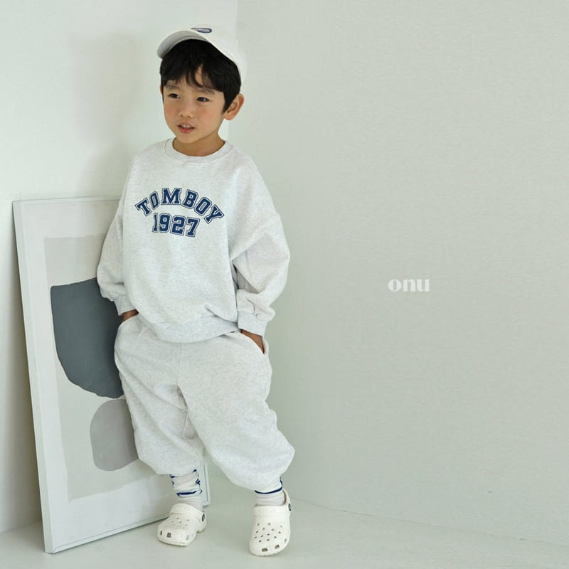 Onu - Korean Children Fashion - #prettylittlegirls - Tom Boy Top Bottom Set - 2