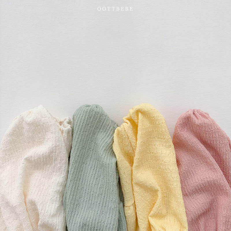 Oott Bebe - Korean Baby Fashion - #babyboutique - Pop Corn Shirring Bodysuit - 6
