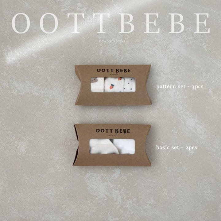Oott Bebe - Korean Baby Fashion - #babyboutique - Pattern Socks Set - 2
