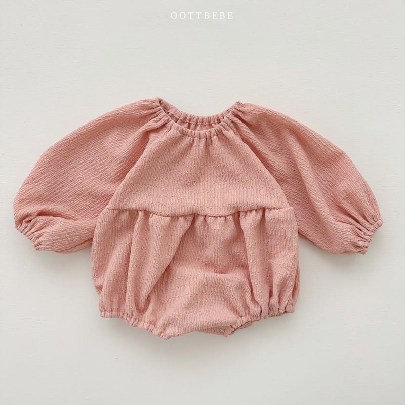 Oott Bebe - Korean Baby Fashion - #babyboutiqueclothing - Pop Corn Shirring Bodysuit - 7