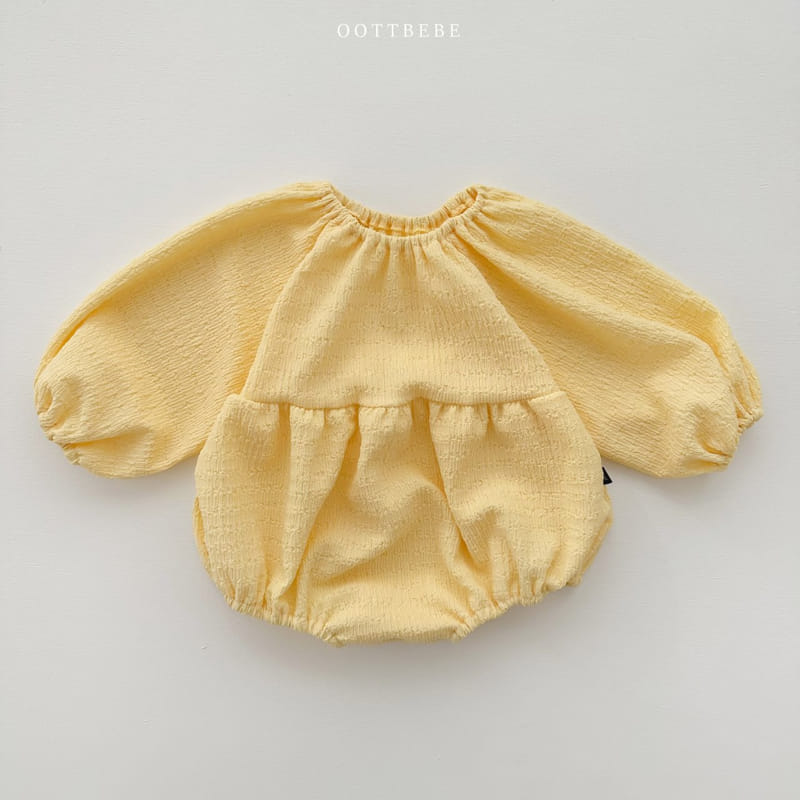 Oott Bebe - Korean Baby Fashion - #babyfashion - Pop Corn Shirring Bodysuit - 9