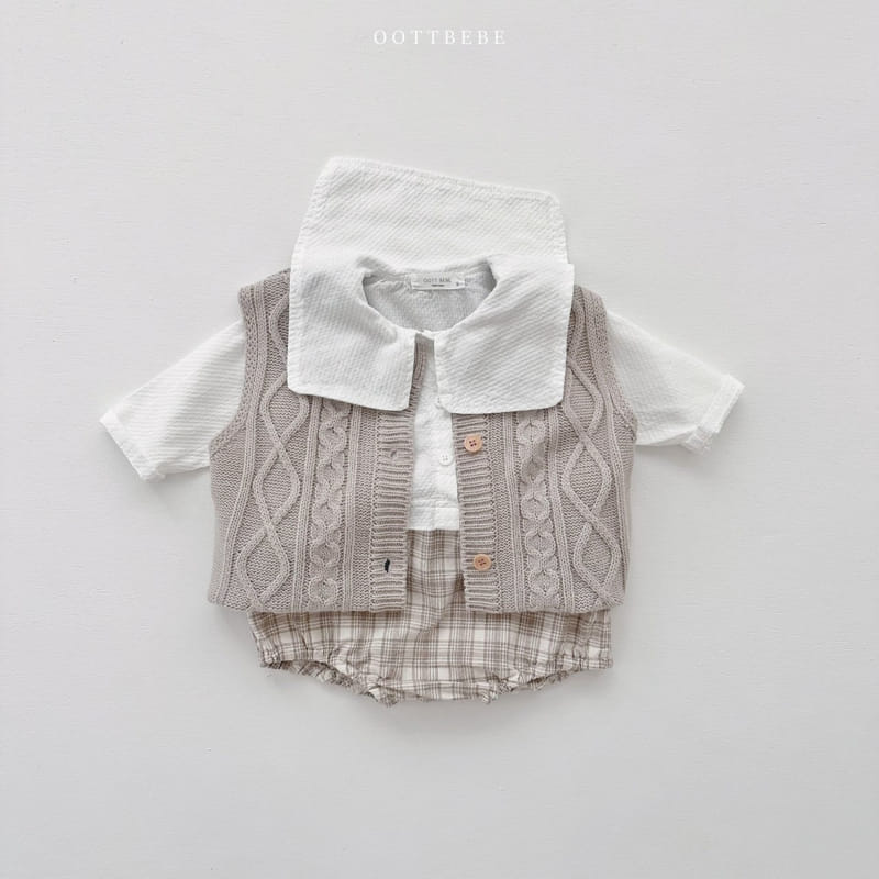 Oott Bebe - Korean Baby Fashion - #babyfashion - Bonjour Bodysuit - 8