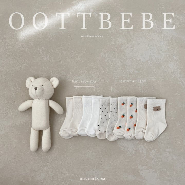 Oott Bebe - Korean Baby Fashion - #babygirlfashion - Basic Socks Set - 6