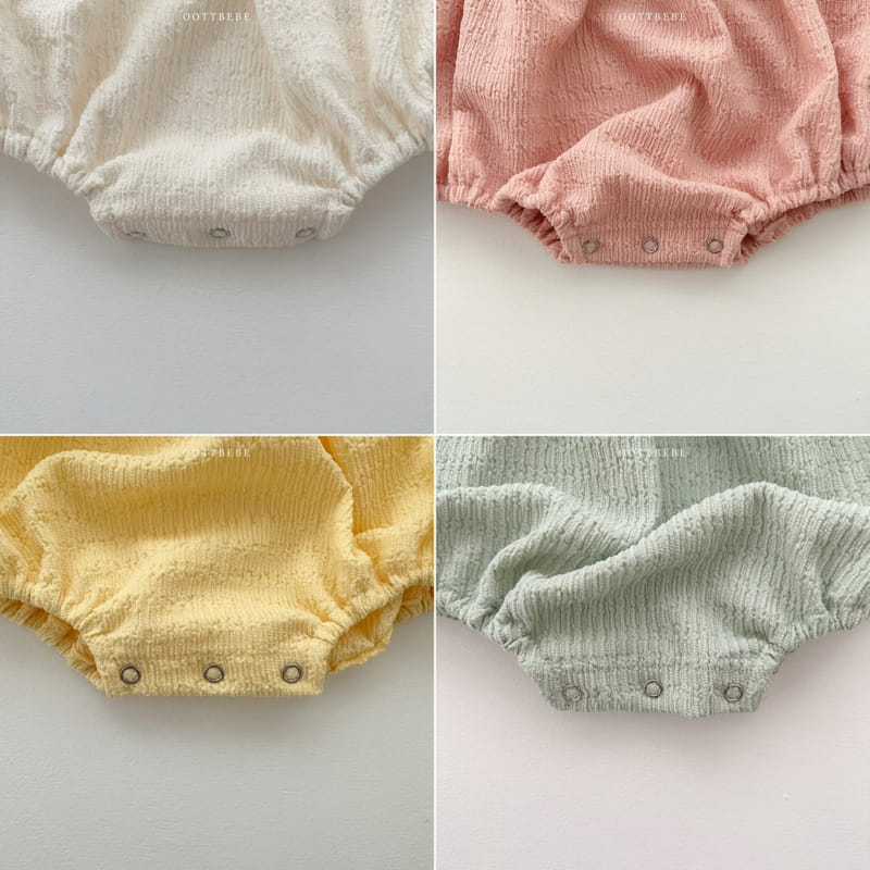 Oott Bebe - Korean Baby Fashion - #babylifestyle - Pop Corn Shirring Bodysuit - 12