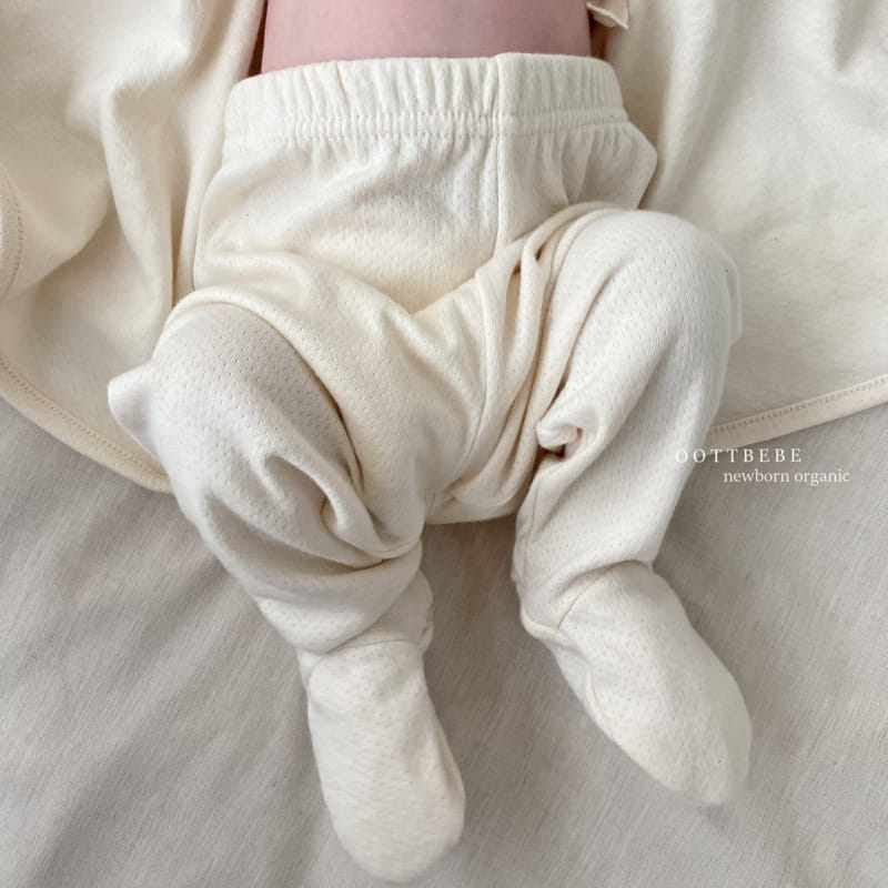 Oott Bebe - Korean Baby Fashion - #babygirlfashion - Organic Leggings Mesh - 4