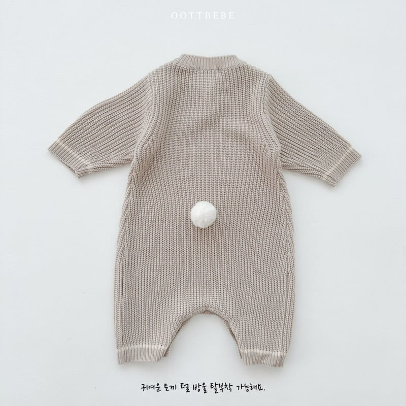 Oott Bebe - Korean Baby Fashion - #babyoutfit - Hazzi Barnie Bodysuit - 5
